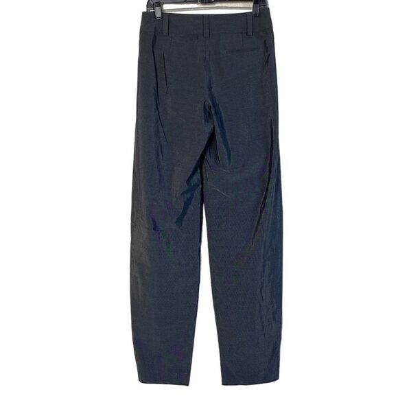 Emporio Armani Vintage Pleated Black White Wool Blend Trousers IT 42 Sz US 6 - Picture 3 of 10